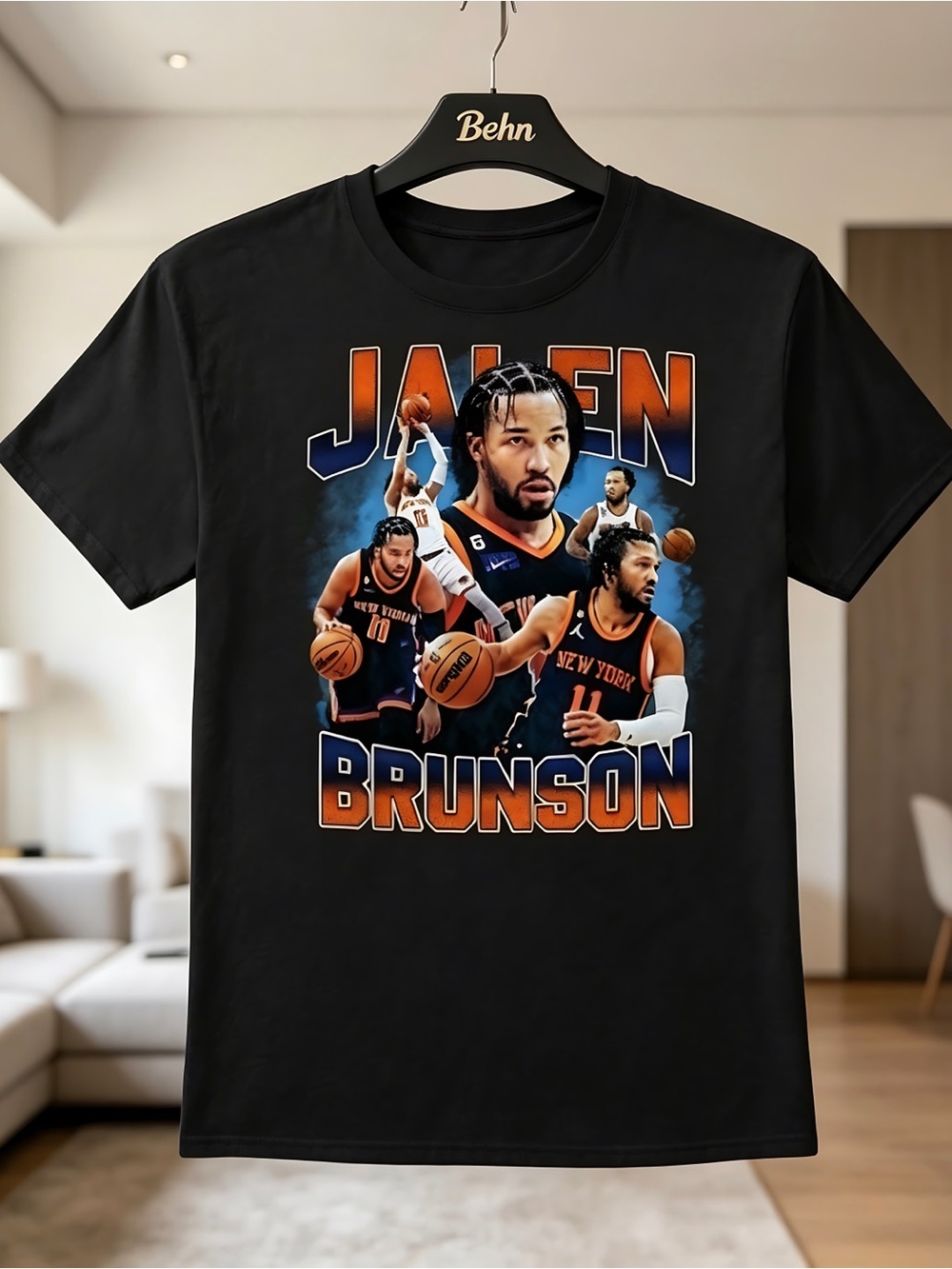 New York Knicks Jalen Brunson NBA Basketball Star Fan T-Shirt